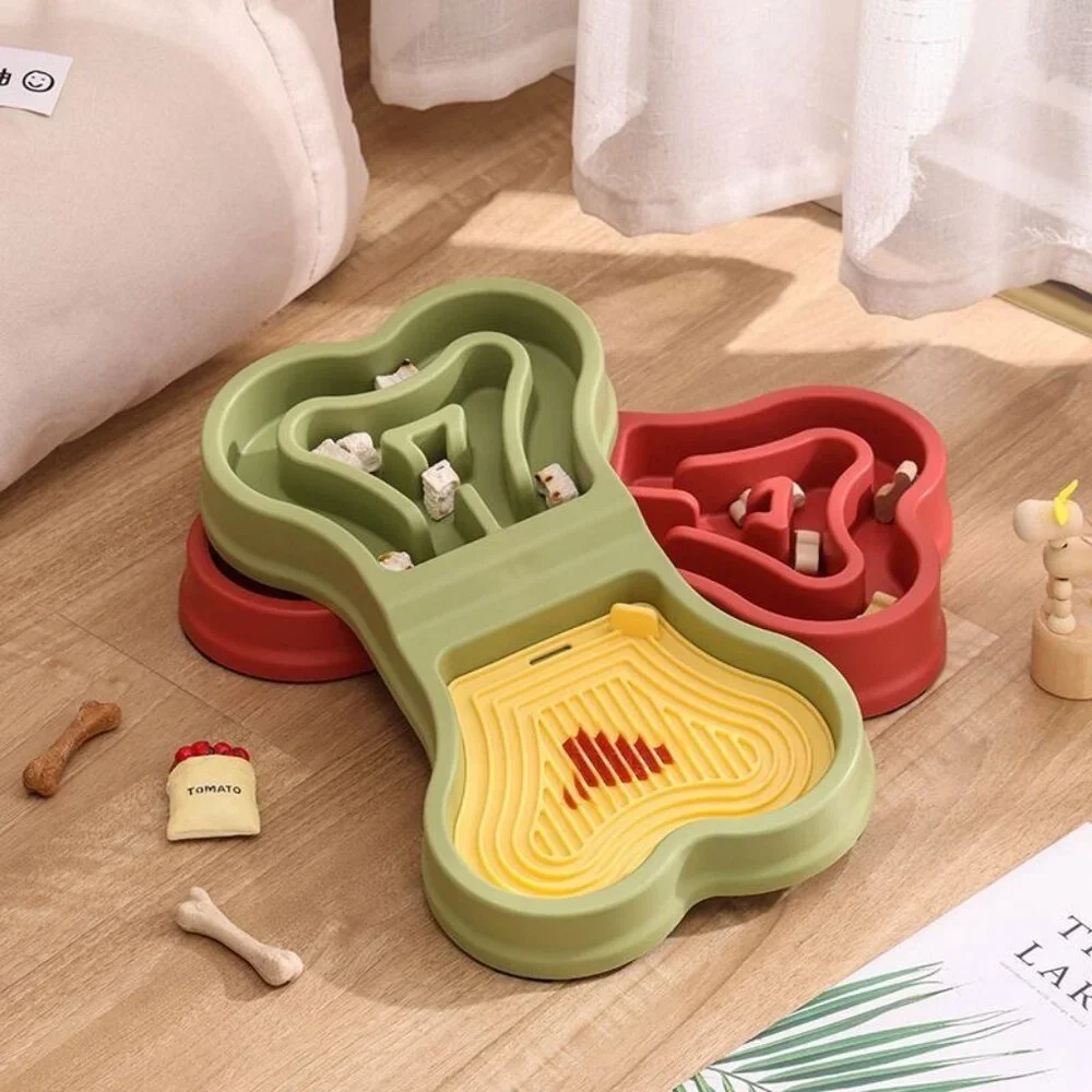 Pet Slow Feeder Bowl, Silicone Licking Mat, Anti-Slip & Anti-Tip